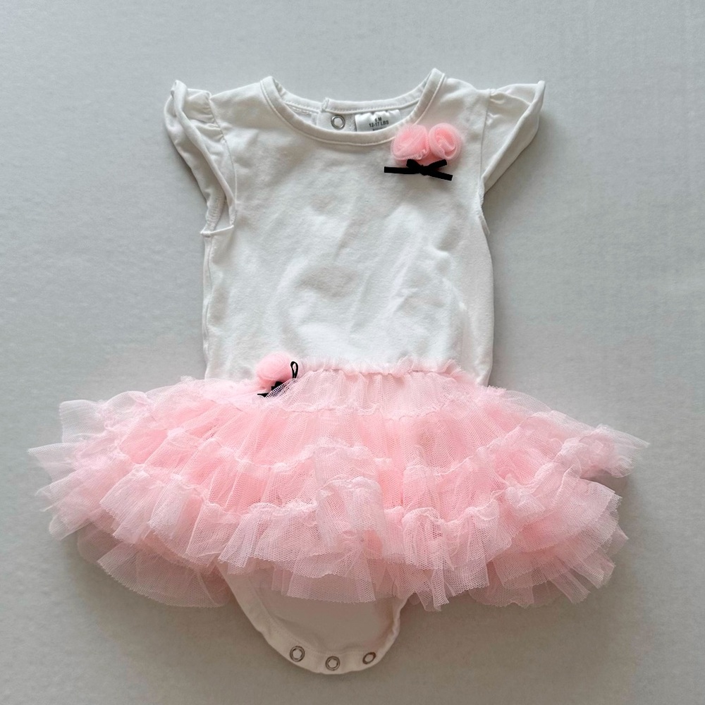 Adorable Pink Tutu Baby Onesie
